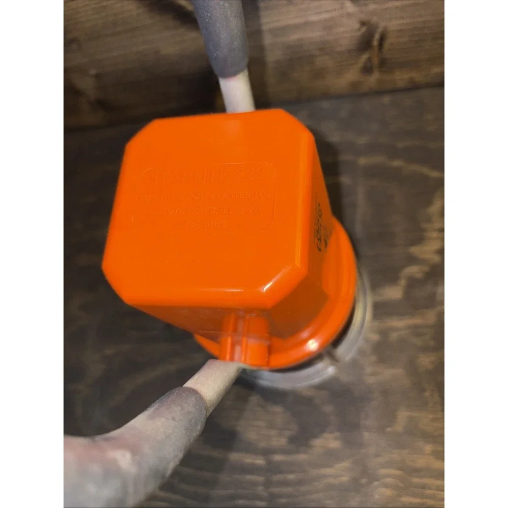 Santa Fe Railroad Lantern Orange Starlite 222 Lantern Great Condition